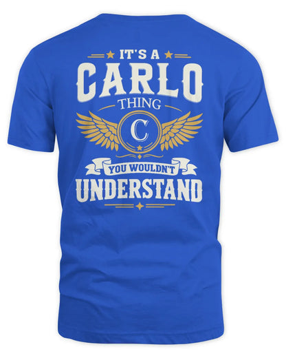 CARLO KT06-M008 It’s a [NAME] Thing – You Wouldn’t Understand | Personalized Vintage T-Shirt - Unisex Standard T-Shirt - Royal