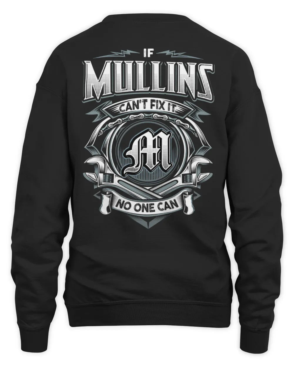 MULLINS AP81-K4-626 - Personalized Ahmed Quote Apparel “If Ahmed Can't Fix It, No One Can” - Unisex Sweatshirt - Black