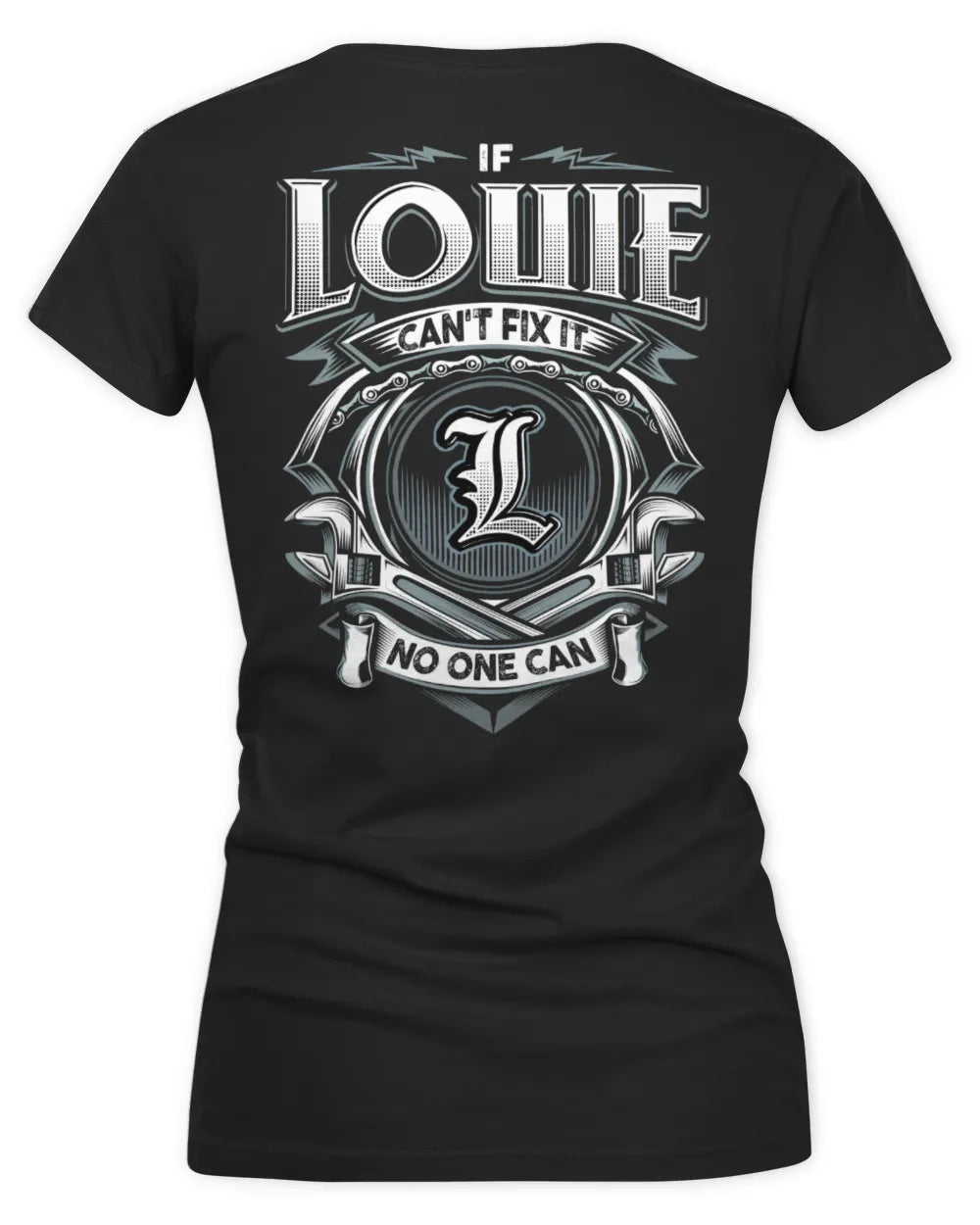 LOUIE AP81-K4-626 - Personalized Ahmed Quote Apparel “If Ahmed Can't Fix It, No One Can” - Women's V-Neck T-Shirt - Black