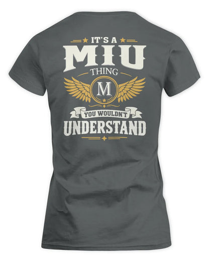 MIU KT06-M008 It’s a [NAME] Thing – You Wouldn’t Understand | Personalized Vintage T-Shirt - Women's Standard T-Shirt - Charcoal