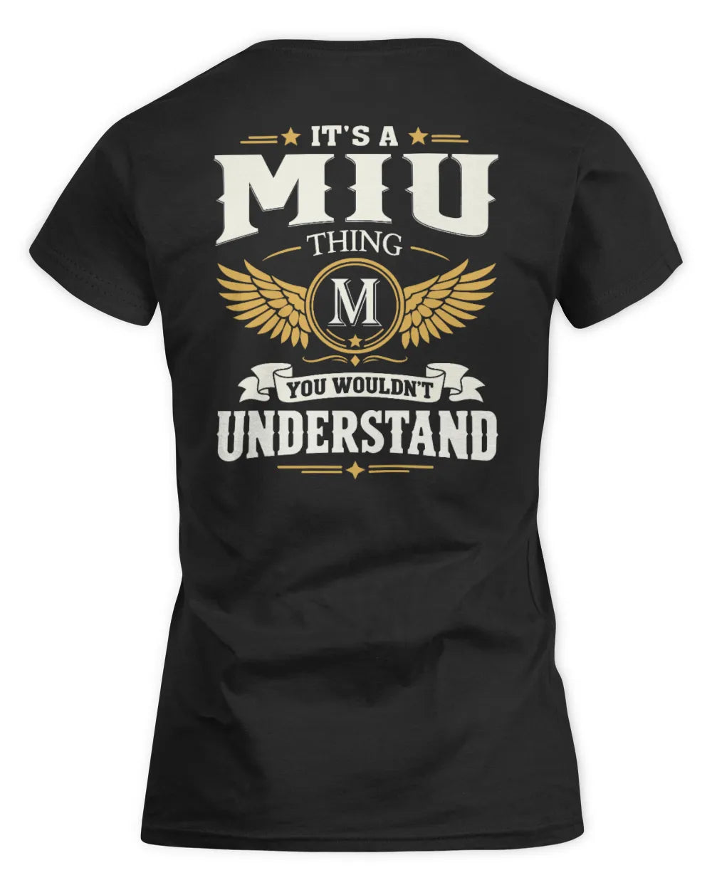 MIU KT06-M008 It’s a [NAME] Thing – You Wouldn’t Understand | Personalized Vintage T-Shirt - Women's Standard T-Shirt - Black