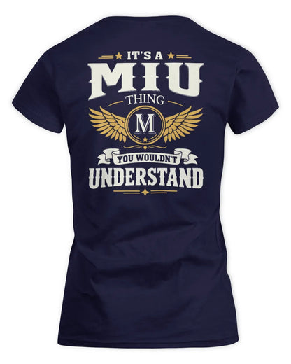 MIU KT06-M008 It’s a [NAME] Thing – You Wouldn’t Understand | Personalized Vintage T-Shirt - Women's Standard T-Shirt - Navy