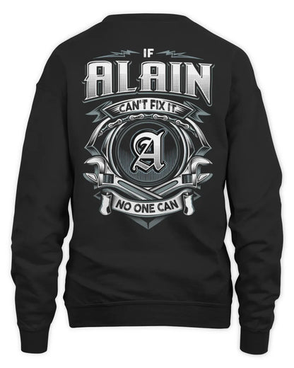 ALAIN AP81-K4-626 - Personalized Ahmed Quote Apparel “If Ahmed Can't Fix It, No One Can” - Unisex Sweatshirt - Black