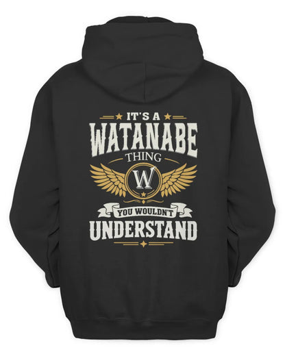 WATANABE KT06-M008 It’s a [NAME] Thing – You Wouldn’t Understand | Personalized Vintage T-Shirt - Unisex Hoodie - Black