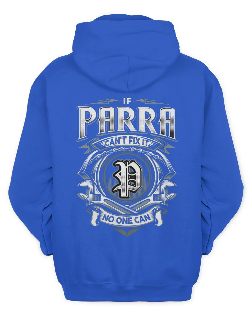 PARRA AP81-K4-626 - Personalized Ahmed Quote Apparel “If Ahmed Can't Fix It, No One Can” - Unisex Hoodie - Royal