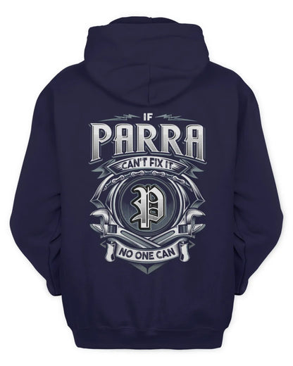 PARRA AP81-K4-626 - Personalized Ahmed Quote Apparel “If Ahmed Can't Fix It, No One Can” - Unisex Hoodie - Navy