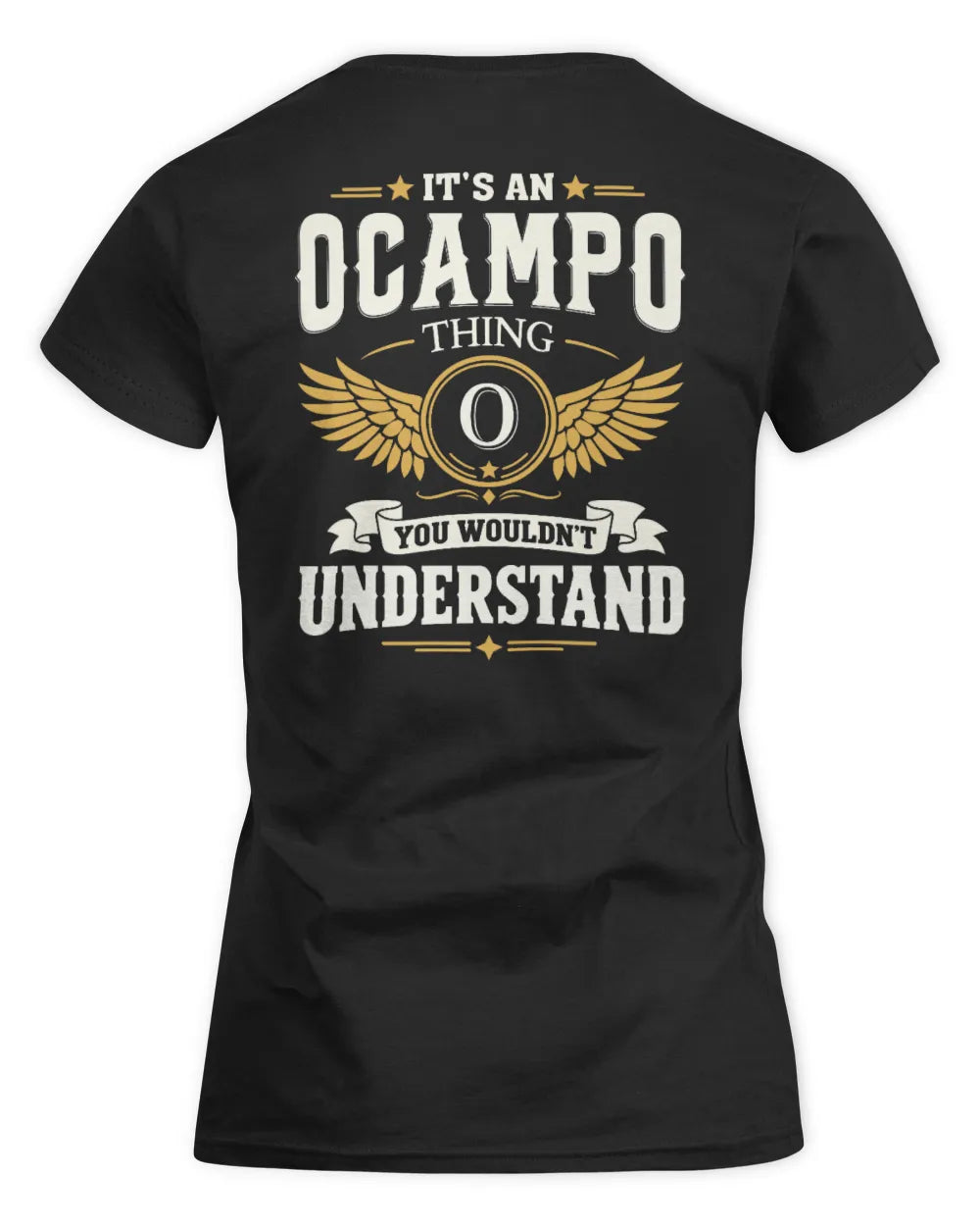 OCAMPO KT06-M008 It’s a [NAME] Thing – You Wouldn’t Understand | Personalized Vintage T-Shirt - Women's Standard T-Shirt - Black
