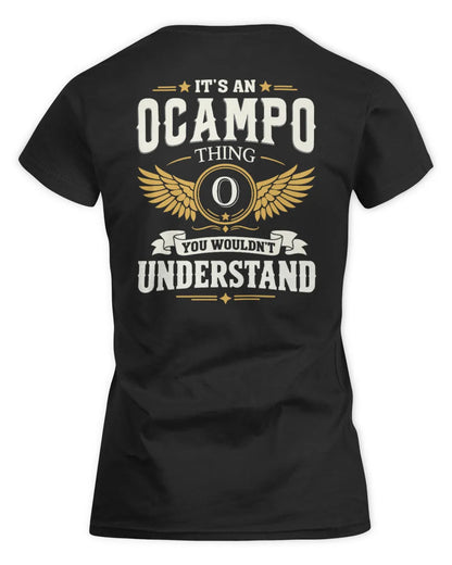 OCAMPO KT06-M008 It’s a [NAME] Thing – You Wouldn’t Understand | Personalized Vintage T-Shirt - Women's Standard T-Shirt - Black