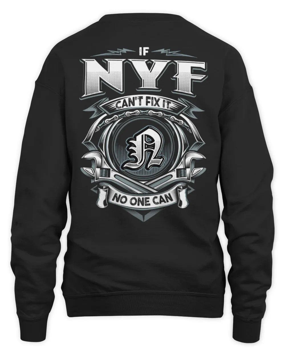 NYF AP81-K4-626 - Personalized Ahmed Quote Apparel “If Ahmed Can't Fix It, No One Can” - Unisex Sweatshirt - Black