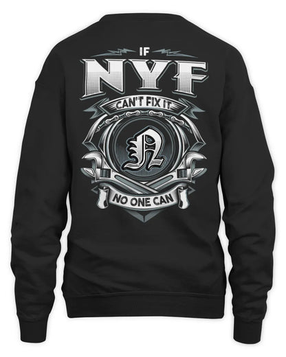 NYF AP81-K4-626 - Personalized Ahmed Quote Apparel “If Ahmed Can't Fix It, No One Can” - Unisex Sweatshirt - Black