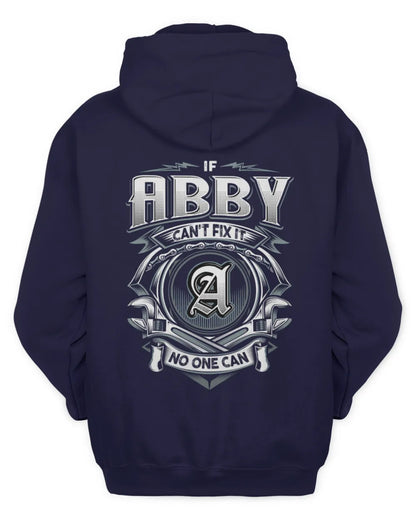 ABBY AP81-K4-626 - Personalized Ahmed Quote Apparel “If Ahmed Can't Fix It, No One Can” - Unisex Hoodie - Navy