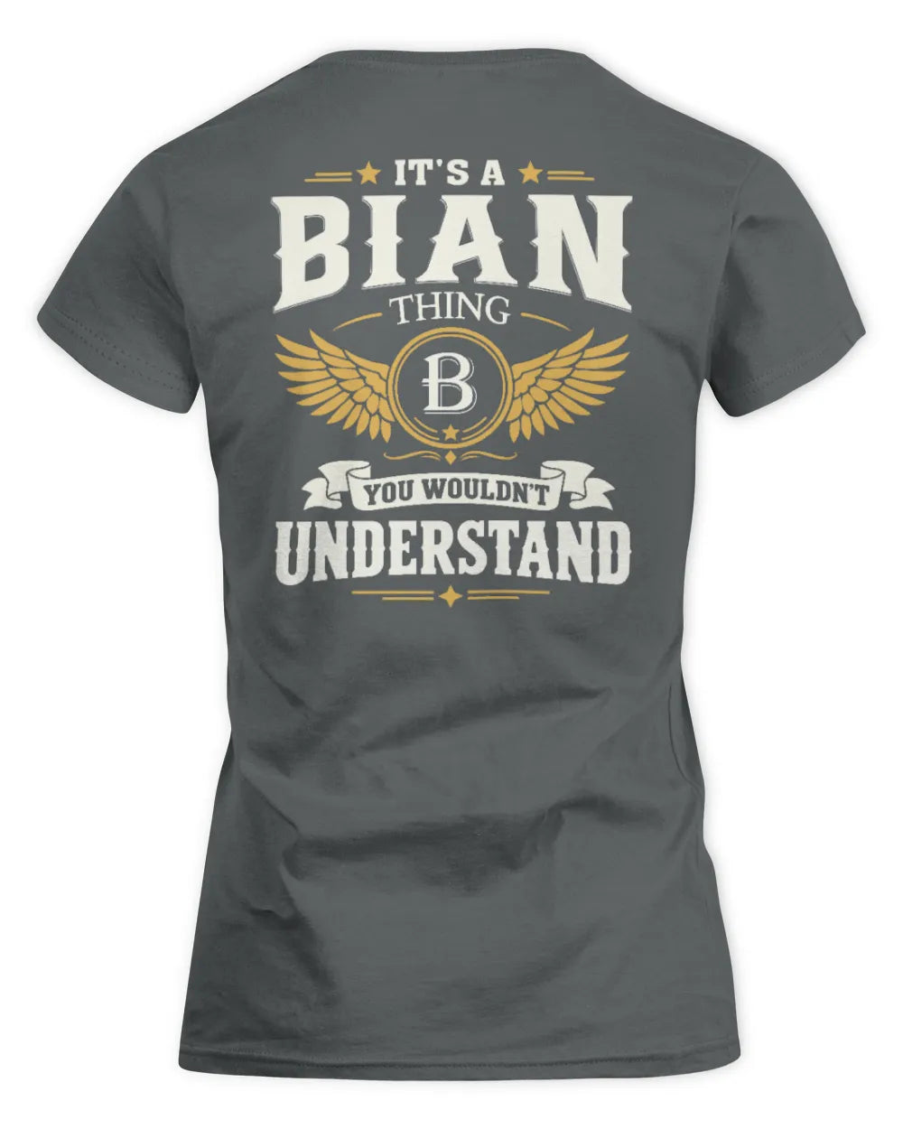 BIAN KT06-M008 It’s a [NAME] Thing – You Wouldn’t Understand | Personalized Vintage T-Shirt - Women's Standard T-Shirt - Charcoal