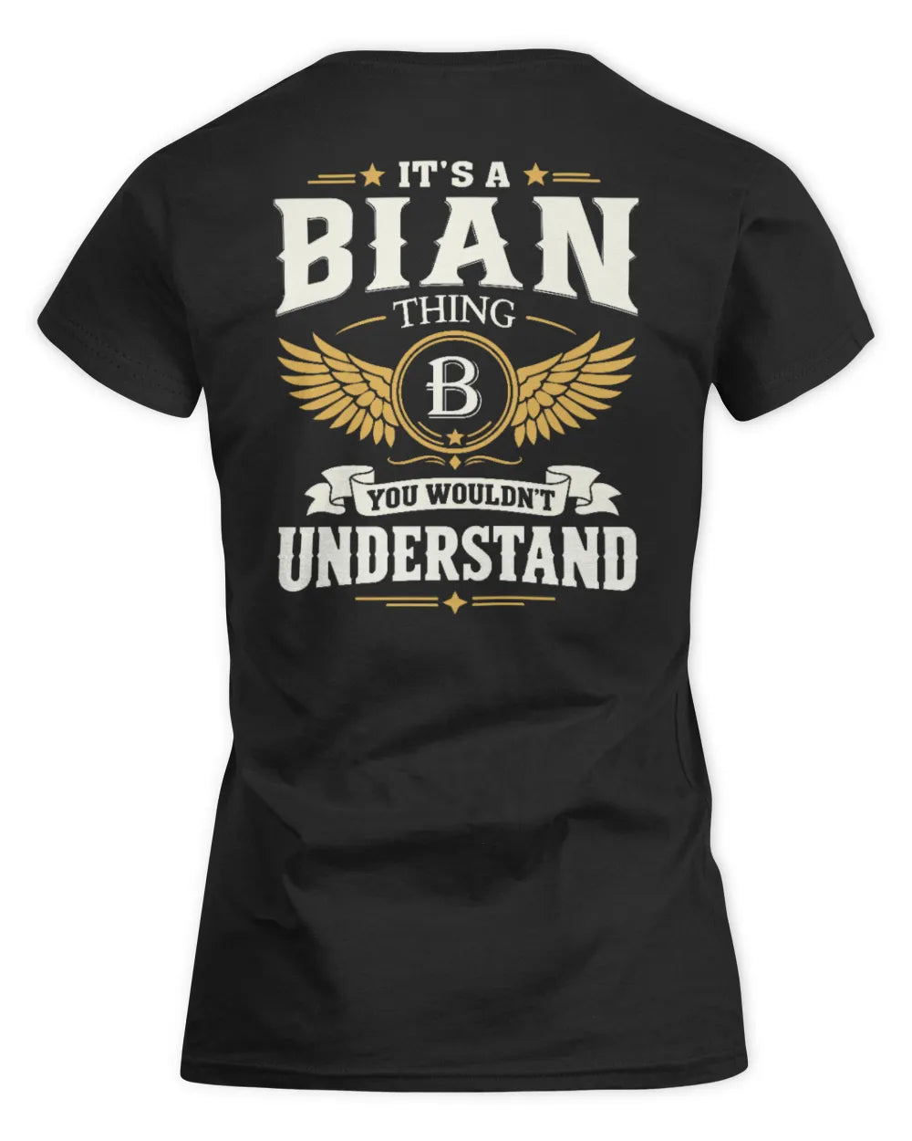 BIAN KT06-M008 It’s a [NAME] Thing – You Wouldn’t Understand | Personalized Vintage T-Shirt - Women's Standard T-Shirt - Black