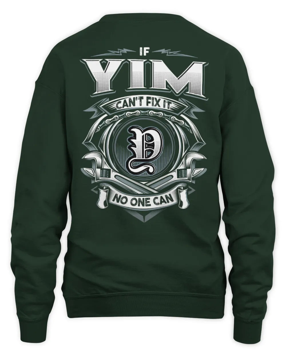 YIM AP81-K4-626 - Personalized Ahmed Quote Apparel “If Ahmed Can't Fix It, No One Can” - Unisex Sweatshirt - Forest Green
