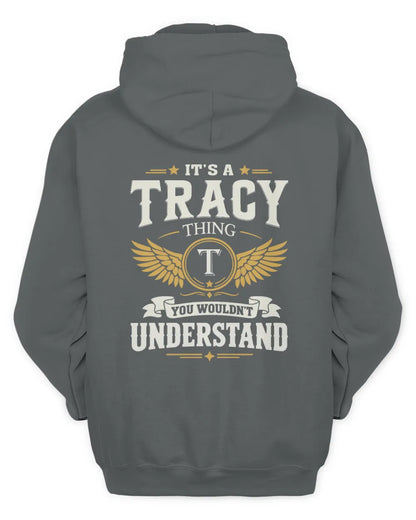 TRACY KT06-M008 It’s a [NAME] Thing – You Wouldn’t Understand | Personalized Vintage T-Shirt - Unisex Hoodie - Charcoal