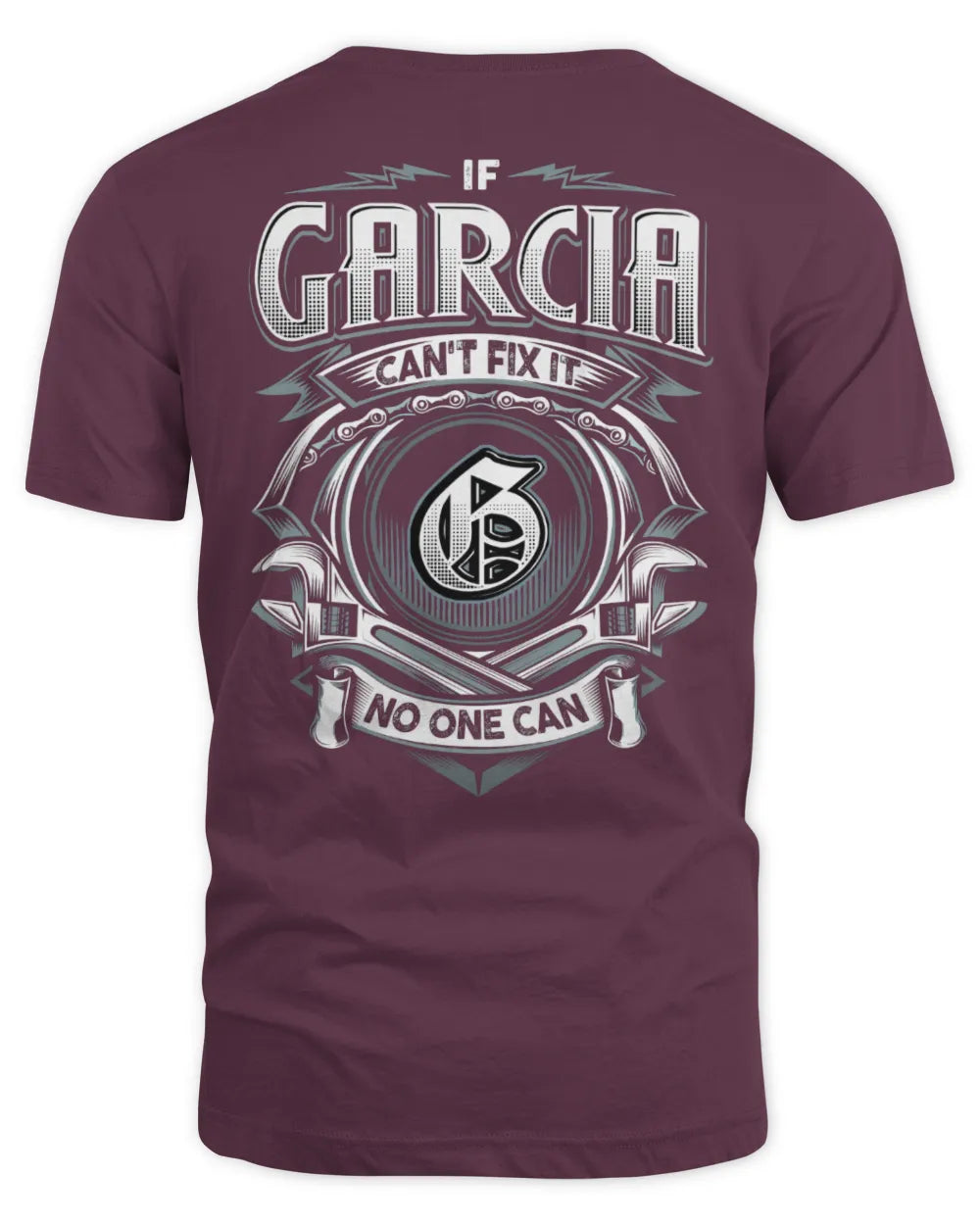 GARCIA AP81-K4-626 - Personalized Ahmed Quote Apparel “If Ahmed Can't Fix It, No One Can” - Unisex Standard T-Shirt - Maroon