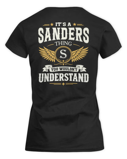 SANDERS KT06-M008 It’s a [NAME] Thing – You Wouldn’t Understand | Personalized Vintage T-Shirt - Women's Standard T-Shirt - Black