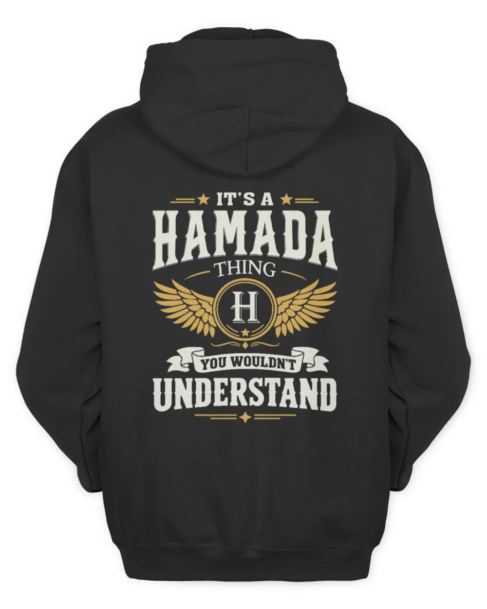 HAMADA KT06-M008 It’s a [NAME] Thing – You Wouldn’t Understand | Personalized Vintage T-Shirt - Unisex Hoodie - Black