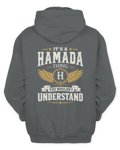 HAMADA KT06-M008 It’s a [NAME] Thing – You Wouldn’t Understand | Personalized Vintage T-Shirt - Unisex Hoodie - Charcoal