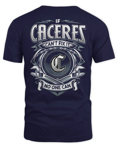 CACERES AP81-K4-626 - Personalized Ahmed Quote Apparel “If Ahmed Can't Fix It, No One Can” - Unisex Standard T-Shirt - Navy