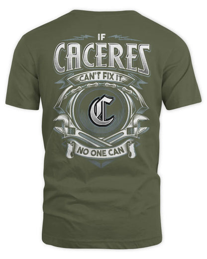 CACERES AP81-K4-626 - Personalized Ahmed Quote Apparel “If Ahmed Can't Fix It, No One Can” - Unisex Standard T-Shirt - Military Green