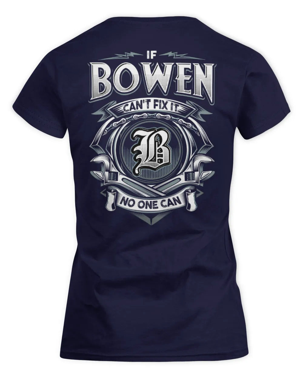 BOWEN AP81-K4-626 - Personalized Ahmed Quote Apparel “If Ahmed Can't Fix It, No One Can” - Women's Standard T-Shirt - Navy