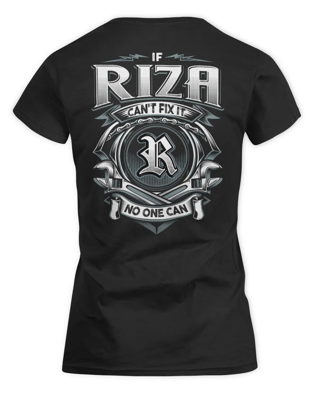RIZA AP81-K4-626 - Personalized Ahmed Quote Apparel “If Ahmed Can't Fix It, No One Can” - Women's Standard T-Shirt - Black