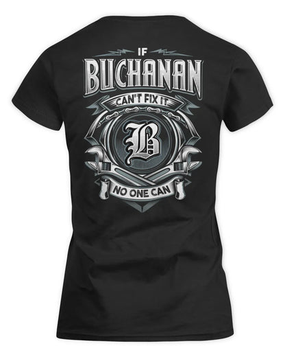 BUCHANAN AP81-K4-626 - Personalized Ahmed Quote Apparel “If Ahmed Can't Fix It, No One Can” - Women's Standard T-Shirt - Black