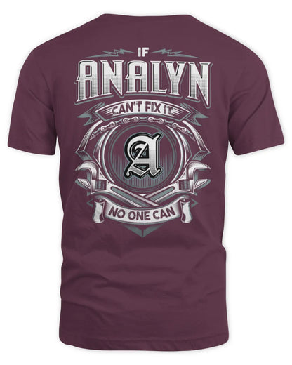 ANALYN AP81-K4-626 - Personalized Ahmed Quote Apparel “If Ahmed Can't Fix It, No One Can” - Unisex Standard T-Shirt - Maroon