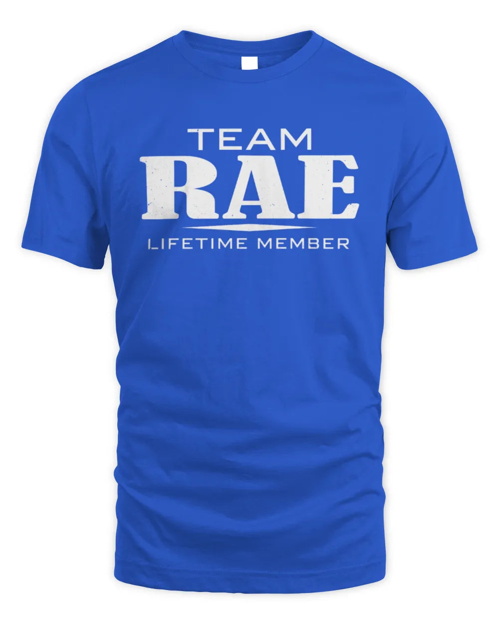 RAE BL62-K4-128 - Personalized “Team NAME Lifetime Member” - Unisex Standard T-Shirt - Royal