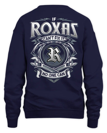 ROXAS AP81-K4-626 - Personalized Ahmed Quote Apparel “If Ahmed Can't Fix It, No One Can” - Unisex Sweatshirt - Navy