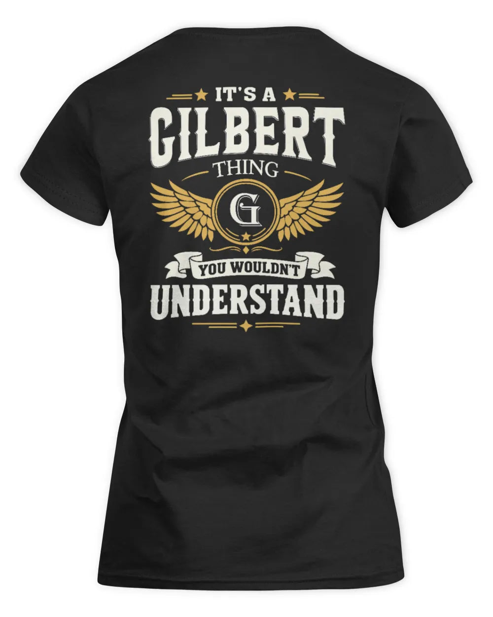 GILBERT KT06-M008 It’s a [NAME] Thing – You Wouldn’t Understand | Personalized Vintage T-Shirt - Women's Standard T-Shirt - Black