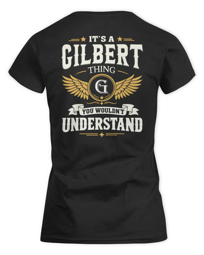 GILBERT KT06-M008 It’s a [NAME] Thing – You Wouldn’t Understand | Personalized Vintage T-Shirt - Women's Standard T-Shirt - Black