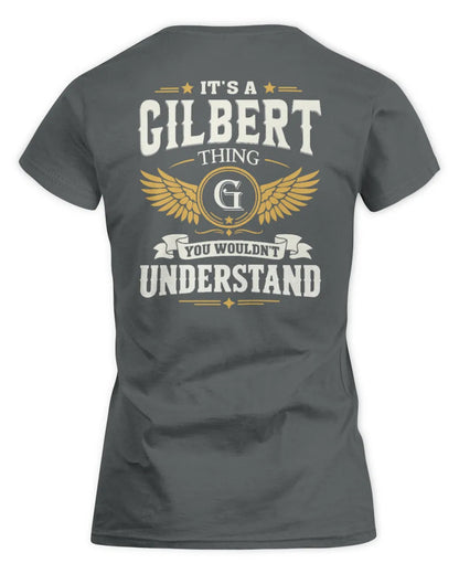 GILBERT KT06-M008 It’s a [NAME] Thing – You Wouldn’t Understand | Personalized Vintage T-Shirt - Women's Standard T-Shirt - Charcoal