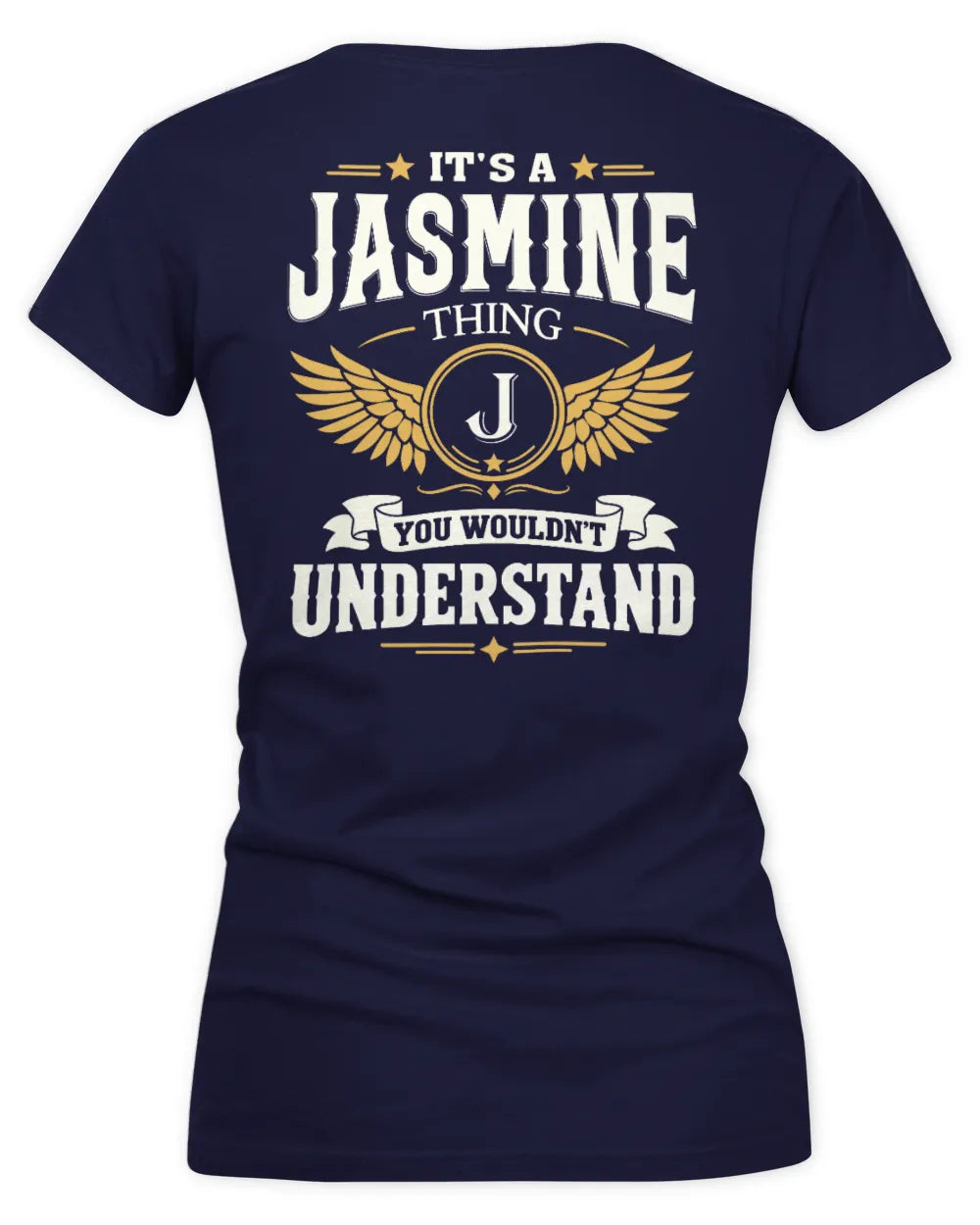 JASMINE KT06-M008 It’s a [NAME] Thing – You Wouldn’t Understand | Personalized Vintage T-Shirt - Women's V-Neck T-Shirt - Navy