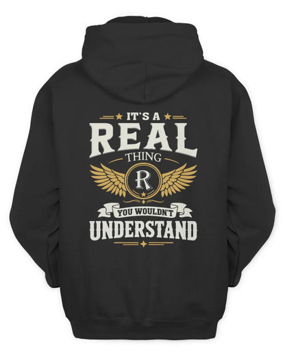 REAL KT06-M008 It’s a [NAME] Thing – You Wouldn’t Understand | Personalized Vintage T-Shirt - Unisex Hoodie - Black