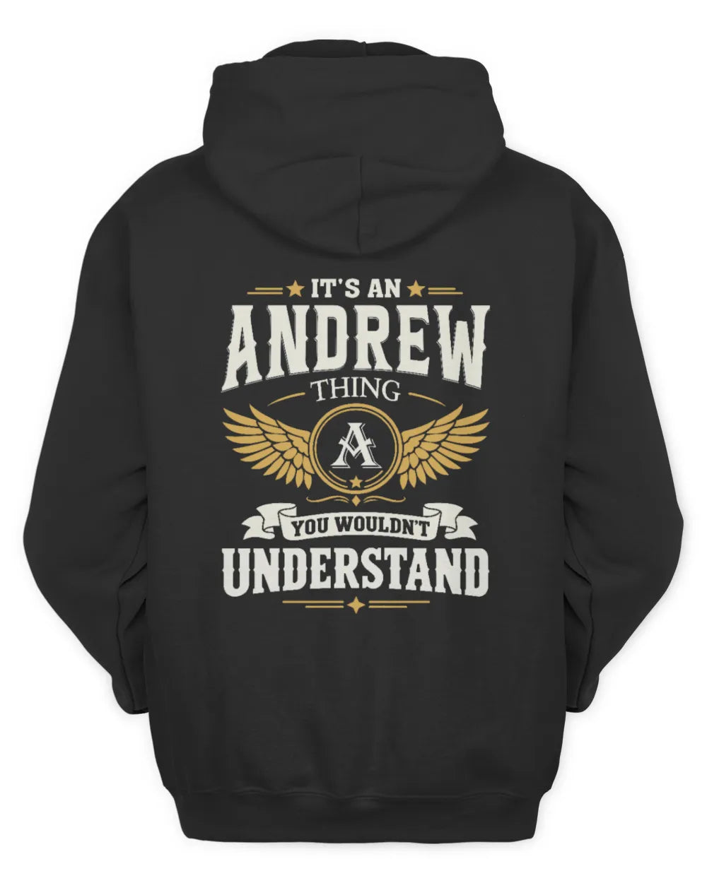 ANDREW KT06-M008 It’s a [NAME] Thing – You Wouldn’t Understand | Personalized Vintage T-Shirt - Unisex Hoodie - Black