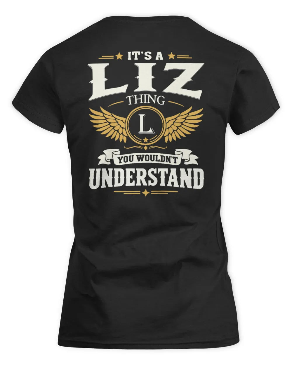 LIZ KT06-M008 It’s a [NAME] Thing – You Wouldn’t Understand | Personalized Vintage T-Shirt - Women's Standard T-Shirt - Black