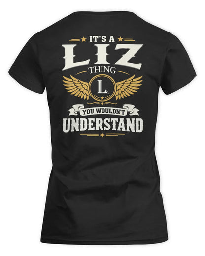 LIZ KT06-M008 It’s a [NAME] Thing – You Wouldn’t Understand | Personalized Vintage T-Shirt - Women's Standard T-Shirt - Black
