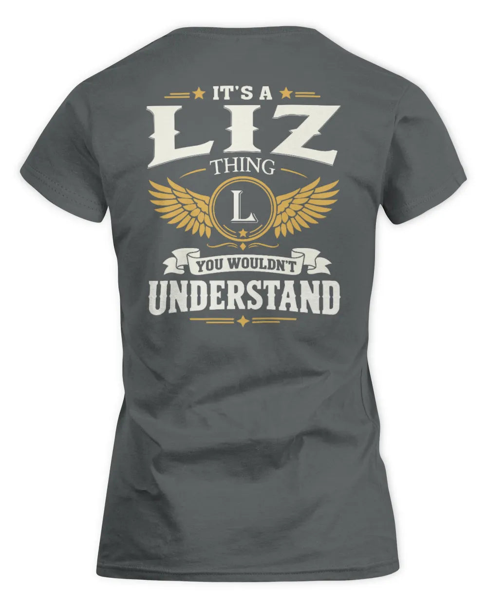 LIZ KT06-M008 It’s a [NAME] Thing – You Wouldn’t Understand | Personalized Vintage T-Shirt - Women's Standard T-Shirt - Charcoal