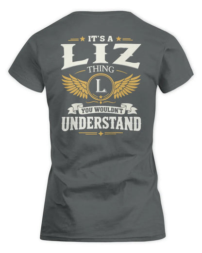 LIZ KT06-M008 It’s a [NAME] Thing – You Wouldn’t Understand | Personalized Vintage T-Shirt - Women's Standard T-Shirt - Charcoal