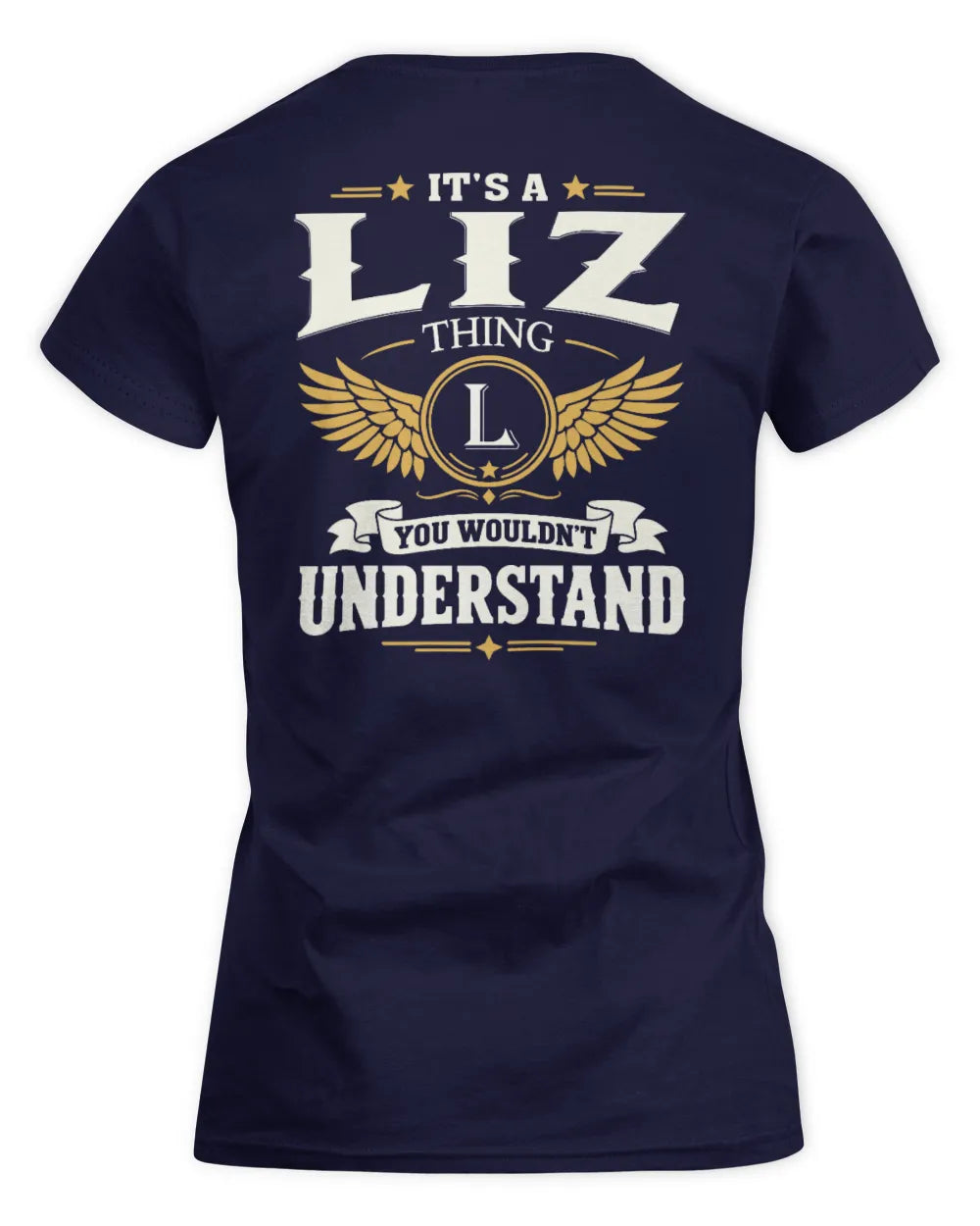 LIZ KT06-M008 It’s a [NAME] Thing – You Wouldn’t Understand | Personalized Vintage T-Shirt - Women's Standard T-Shirt - Navy