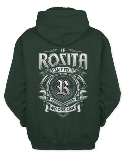 ROSITA AP81-K4-626 - Personalized Ahmed Quote Apparel “If Ahmed Can't Fix It, No One Can” - Unisex Hoodie - Forest Green