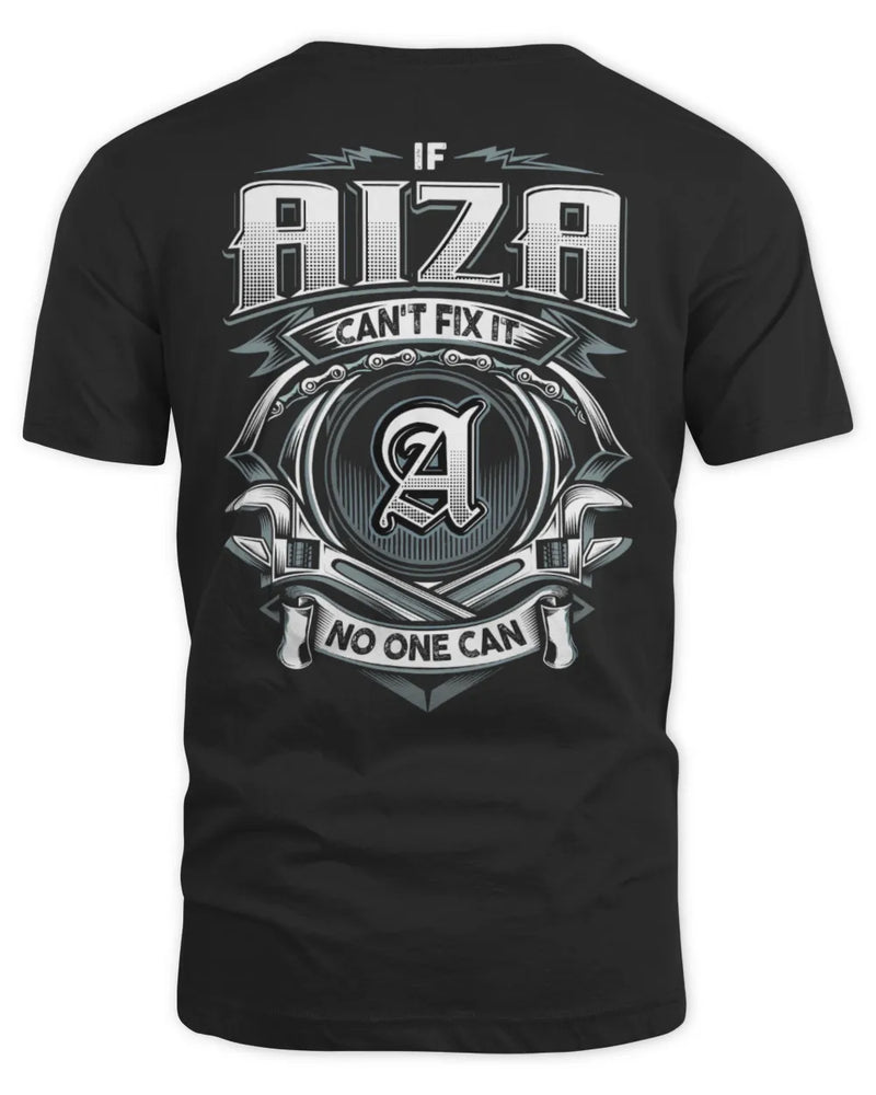 AIZA AP81-K4-626 - Personalized Ahmed Quote Apparel “If Ahmed Can't Fix It, No One Can” - Unisex Standard T-Shirt - Black