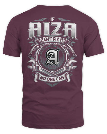 AIZA AP81-K4-626 - Personalized Ahmed Quote Apparel “If Ahmed Can't Fix It, No One Can” - Unisex Standard T-Shirt - Maroon