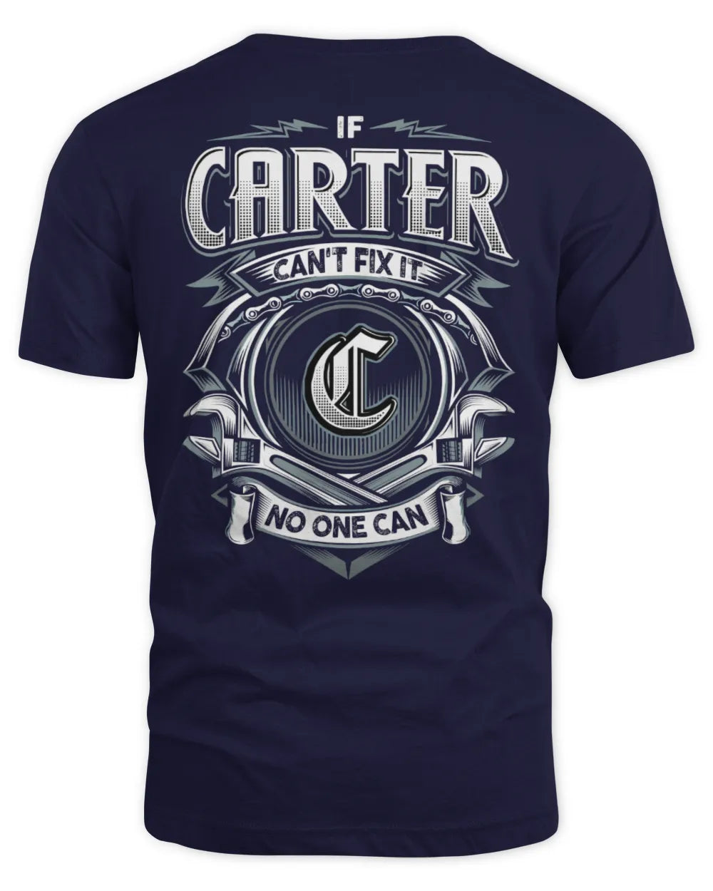 CARTER AP81-K4-626 - Personalized Ahmed Quote Apparel “If Ahmed Can't Fix It, No One Can” - Unisex Standard T-Shirt - Navy