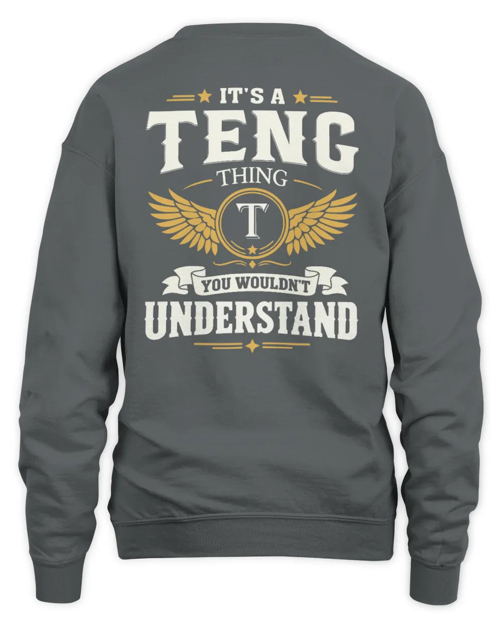 TENG KT06-M008 It’s a [NAME] Thing – You Wouldn’t Understand | Personalized Vintage T-Shirt - Unisex Sweatshirt - Charcoal