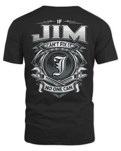 JIM AP81-K4-626 - Personalized Ahmed Quote Apparel “If Ahmed Can't Fix It, No One Can” - Unisex Standard T-Shirt - Black