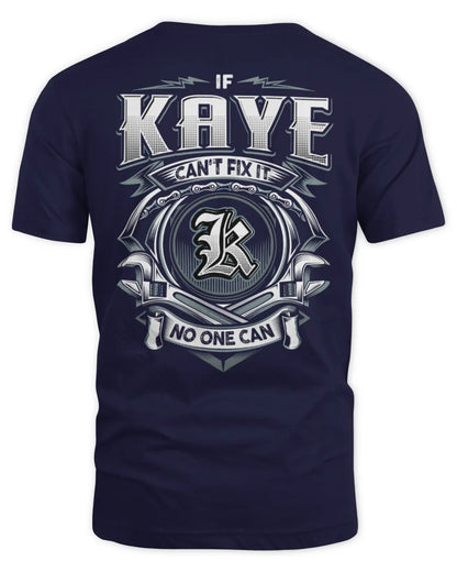 KAYE AP81-K4-626 - Personalized Ahmed Quote Apparel “If Ahmed Can't Fix It, No One Can” - Unisex Standard T-Shirt - Navy