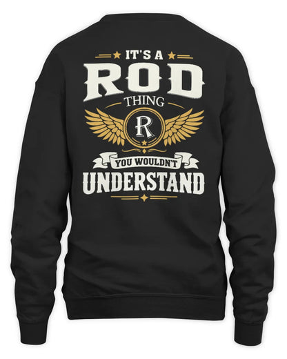 ROD KT06-M008 It’s a [NAME] Thing – You Wouldn’t Understand | Personalized Vintage T-Shirt - Unisex Sweatshirt - Black
